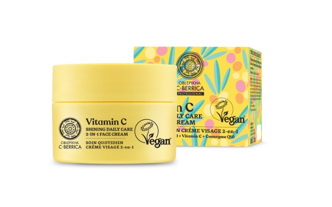 קרם יום Natura Siberica Shining Daily Care 2-in-1 Face Cream 50ml 