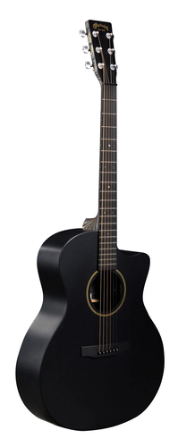 גיטרה אקוסטית שחורה מוגברת + נרתיק MARTIN GPC-X1E,HPL Black/Black CUTAWAY