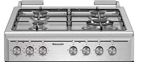  ‎ תנור משולב כיריים גז - 4 להבות Normande דגם ND-6060IX - נירוסטה
