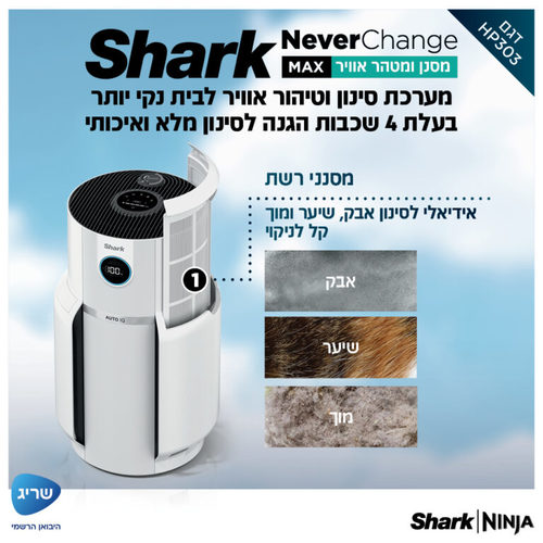 מסנן ומטהר אוויר NeverChange