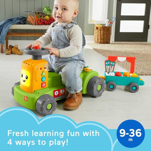 בימבה טרקטור + נגרר לתינוק FISHER PTICE HLM42