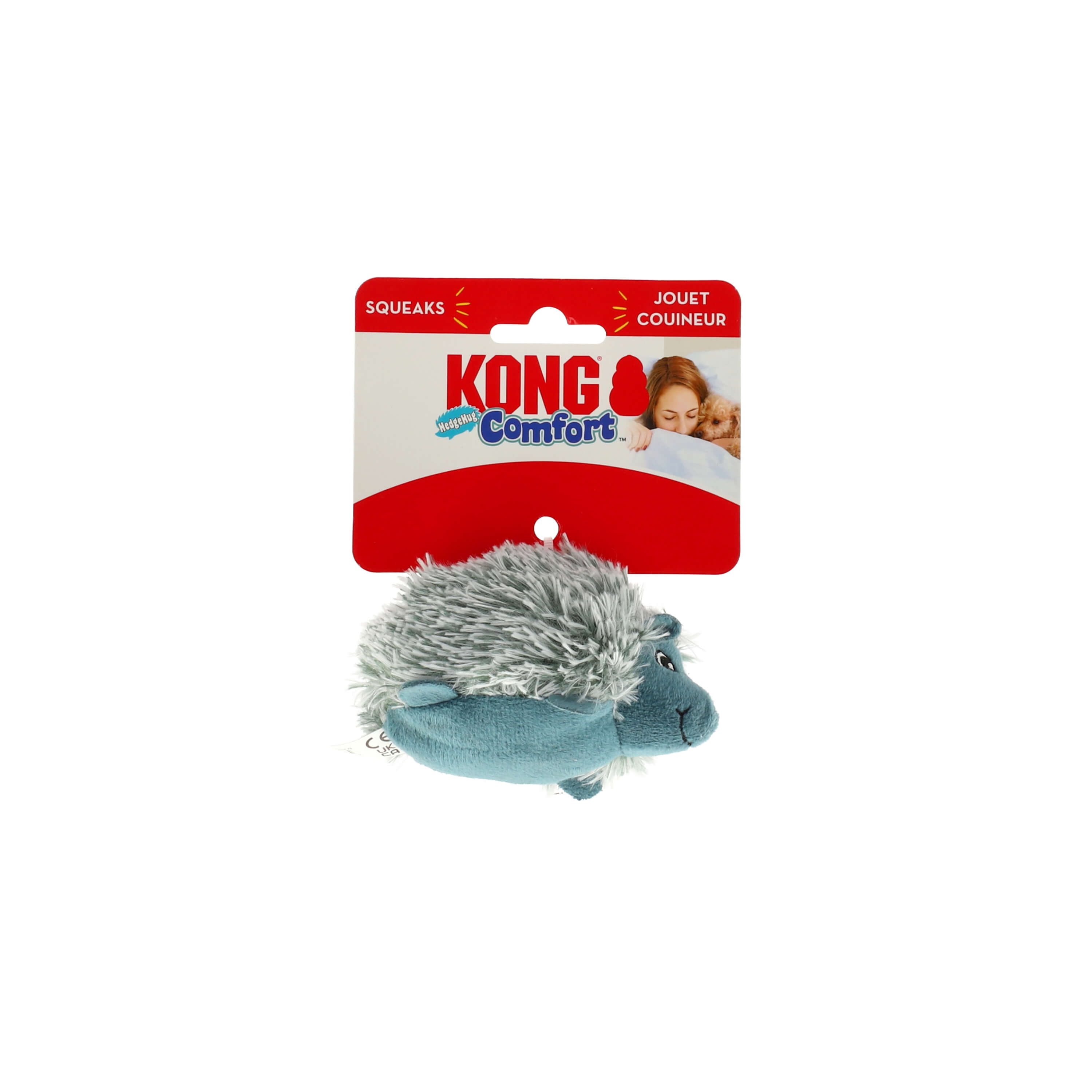 קונג צעצוע לכלב – קיפוד רך ומרשרש | KONG Comfort Hedgehug