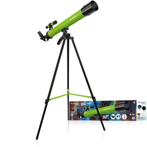 טלסקופ לילדים BRESSER Junior 45/600 AZ קוטר עדשה 45 מ"מ בצבע ירוק