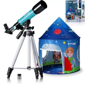 טלסקופ BRESSER Junior 50/360 עם אוהל חלל לילדים