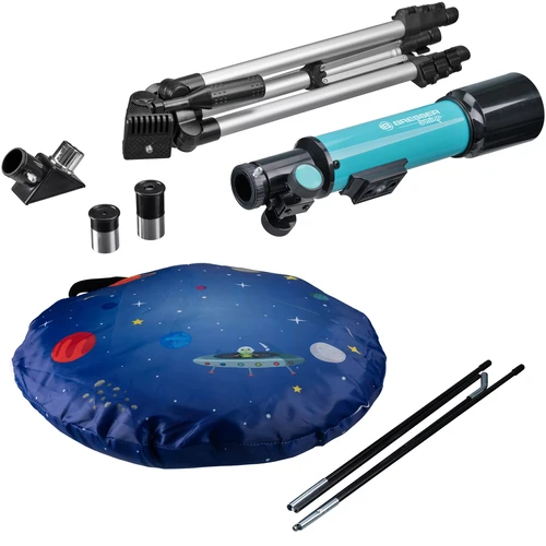 טלסקופ BRESSER Junior 50/360 עם אוהל חלל לילדים