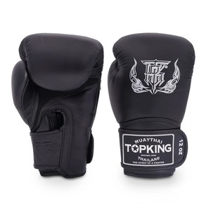 כפפות איגרוף עור טופ קינג TOP KING שחור 