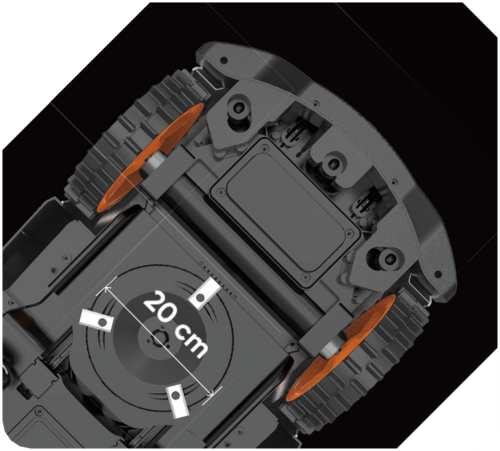 מכסחת דשא רובוטית GPS+RTK+VSLAM (דגם X3)