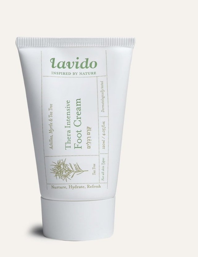 קרם רגליים טיפולי Lavido Foot Cream120ml 