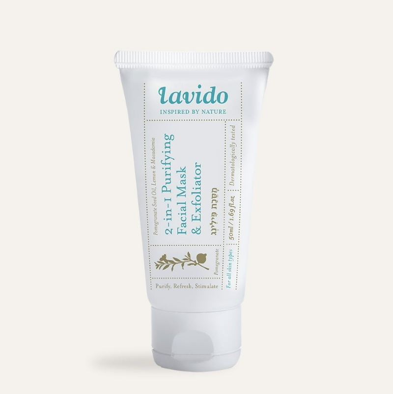 מסכת פילינג Lavido Purifying Facial Mask&Exfoliator 50ml 