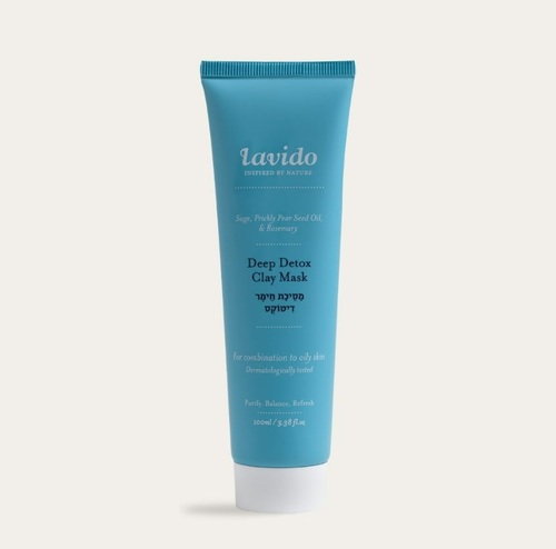 מסיכת חימר דיטוקס Lavido Deep Detox Clay Mask 100ml 