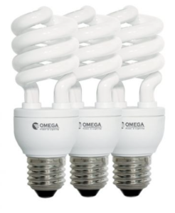סט 3 נורת לד 23W -ספירל CFL - בסיס E27 הברגה