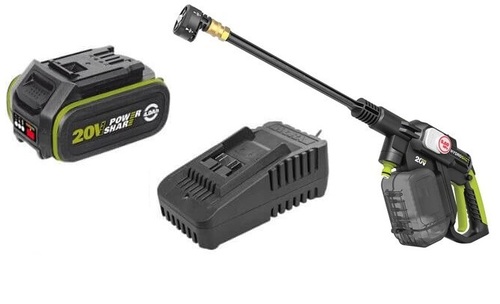 גוף אקדח שטיפה נטען 20V Brushless כוללה סוללה 4AH בר מבית Worx