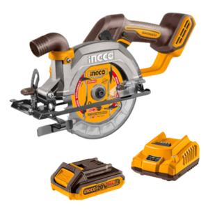 מסור עגול "5.5 נטען 20V + סוללה 2AH ומטען INGCO
