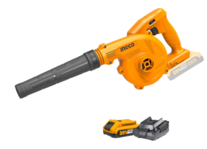 מפוח יד נטען 20V + סוללה 2.0AH + מטען INGCO