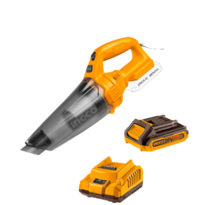 שואב אבק נטען 20V + סוללה 2.0AH+ מטען INGCO