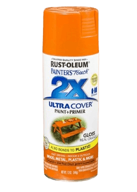ספריי צבע 2X עם יסוד Gloss Real Orange - כתום מבריק