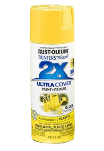 ספריי צבע 2X עם יסוד Gloss Sun Yellow - צהוב מבריק