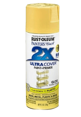 ספריי צבע 2X עם יסוד Gloss Warm Yellow - צהוב חם מבריק