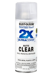 ספריי לכה 2X עם יסוד Matte Clear - שקוף מט