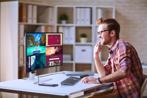 מסך מחשב Dell Pro 34 Plus USB-C Hub P3425WE