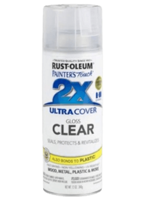 ספריי לכה 2X עם יסוד Gloss Clear - שקוף מבריק