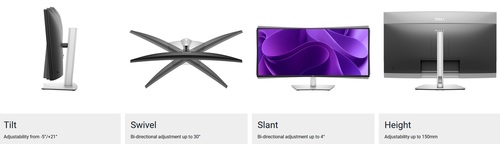 מסך מחשב Dell Pro 34 Plus USB-C Hub P3425WE