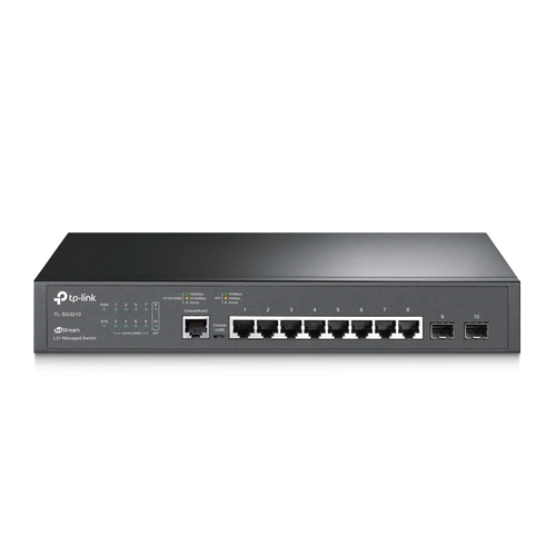 מתג מנוהל TP LINK TL-SG3210 8P+2G+2SFP L2