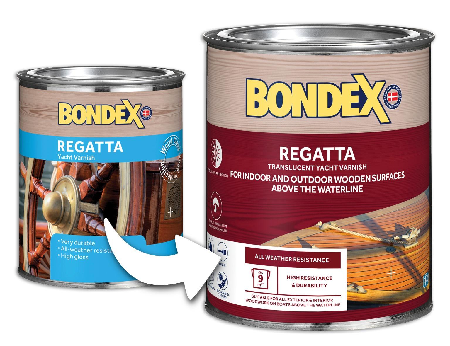 לכה שקופה יאכט ורניש BONDEX רגאטה 750 מ"ל Regatta