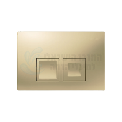 לחצן ניאגרה סמויה זהב מט | דלתא Delta 50 / 35