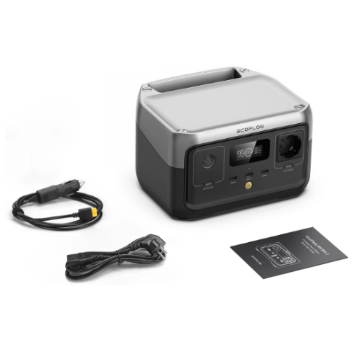 חבילת תחנת כוח - EcoFlow RIVER 2 + פנס ראש לכובע + תאורת קיר + מאוורר כיס + פנס ראש 7 נורות