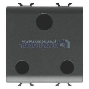 שקע בריטי שחור 2 מודול Gewiss Chorus 250V