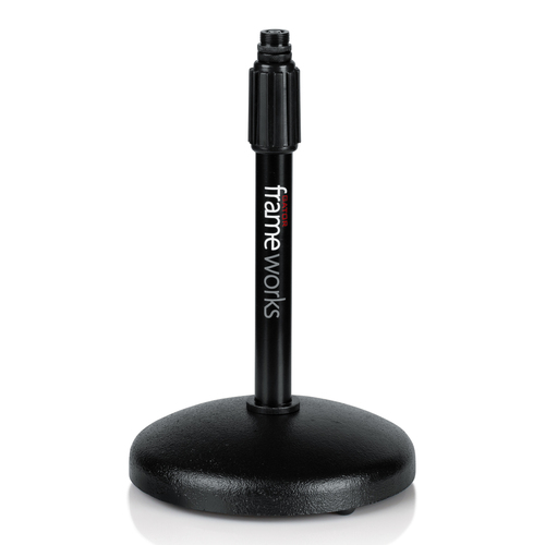 סטנד למיקרופון שולחני GATOR GFW-MIC-0501 Round Base Desktop Mic Stand