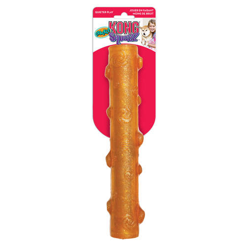 קונג צעצוע לכלב – מקל עמיד עם קולות פיצוח  KONG Crackle Squeezz L