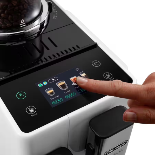 מכונת אספרסו אוטומטית עם סטימר Rivelia דלונגי DeLonghi דגם EXAM440.35.W