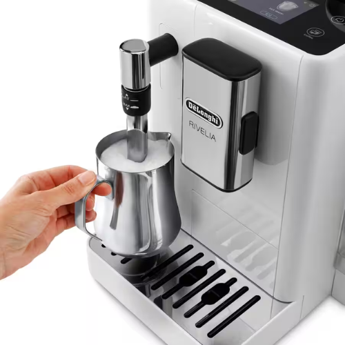 מכונת אספרסו אוטומטית עם סטימר Rivelia דלונגי DeLonghi דגם EXAM440.35.W