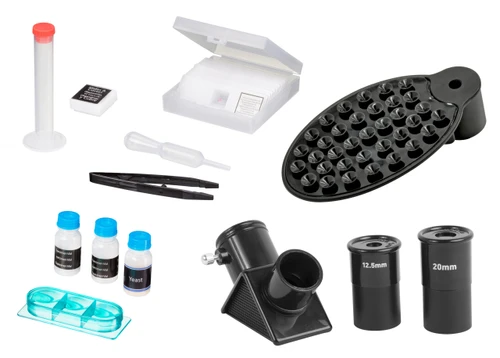 סט טלסקופ ומיקרוסקופ עם קוטר עדשה 50 מ