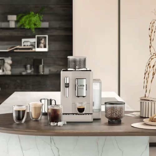 מכונת אספרסו אוטומטית עם סטימר Rivelia דלונגי DeLonghi דגם EXAM440.35.BG