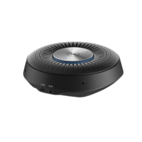 מיקרופון שולחני לחדר ישיבות כולל AUX USB BT טווח קליטה 10 מטר ב 360° 4 מיק' ARRAY מסנן ומבטל רעשים תאורת מצבי הפעלה