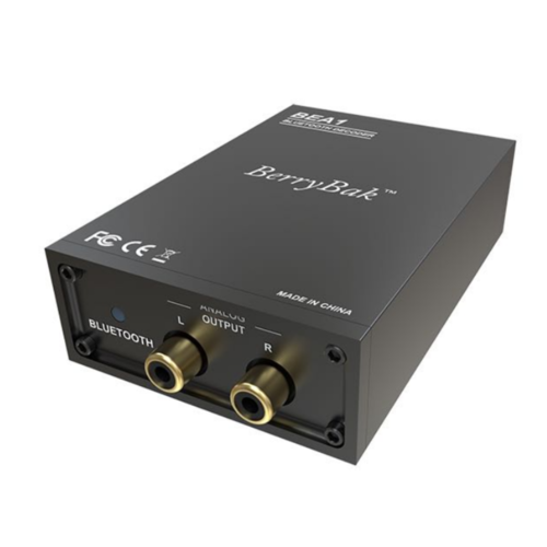 נגן Bluetooth יציאות RCA קואקסיאל ואופטי חיבור USB-C קצב 24-bit/96kHz אנטנה חיצונית דגםBEA1 BerryBak