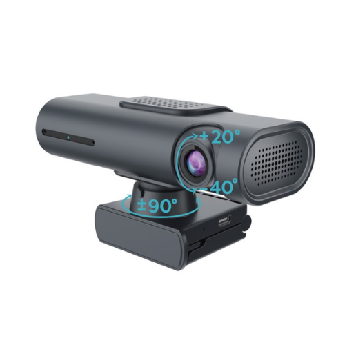 מצלמה Ultra HD 4K/30FPS 3840*2160 עם MIC2 מבטל רעשים, zoom, מעקב אוטומטי, gyroscope 6 צירים Type-C