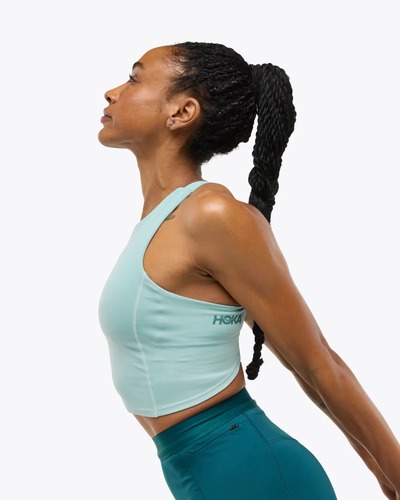 HOKA W ELARO CROP BRA-תכלת דרוזי