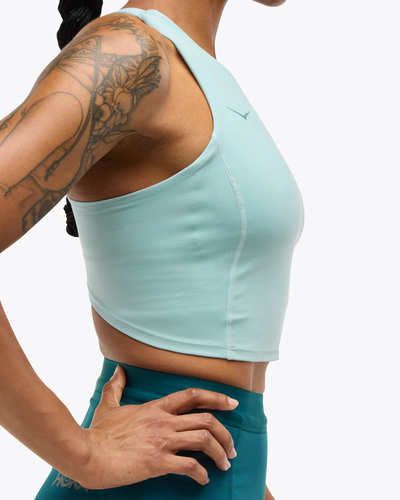 HOKA W ELARO CROP BRA-תכלת דרוזי