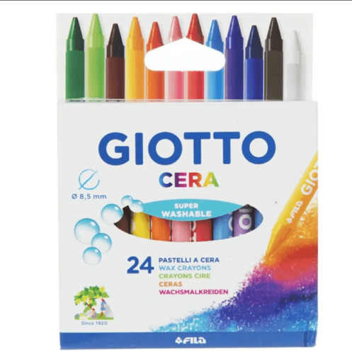 צבעי שעווה 24 גוונים GIOTTO