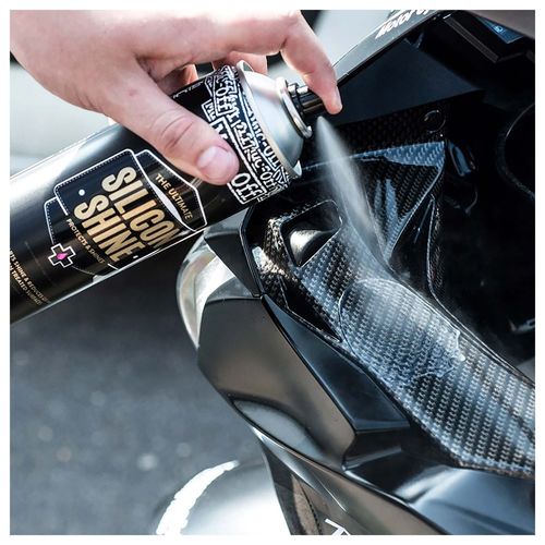 תרסיס סיליקון מאק אוף בנפח 500 מ״ל – MUC-OFF MOTORCYCLE SILICON SHINE