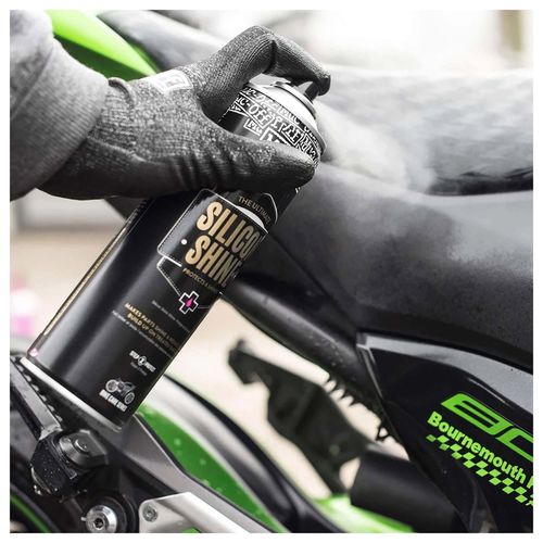 תרסיס סיליקון מאק אוף בנפח 500 מ״ל – MUC-OFF MOTORCYCLE SILICON SHINE