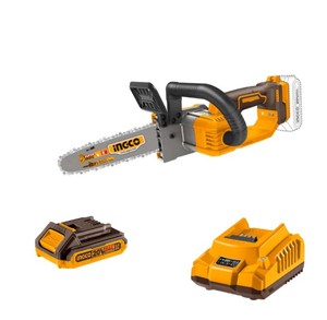 מסור שרשרת נטען 20V + סוללה 2AH ומטען INGCO