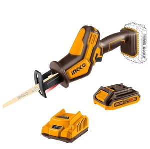 מסור חרב יד אחת נטען 20V+ סוללה 2.0AH INGCO
