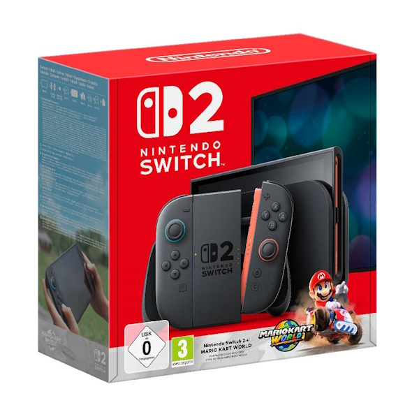 Nintendo Switch 2 + Mario Kart World Bundle נינטנדו