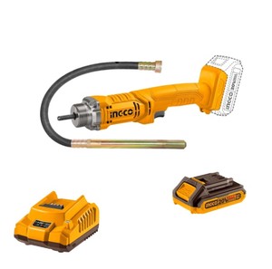 ויברטור לבטון נטען 20V+ סוללה 2.0AH+ מטען INGCO