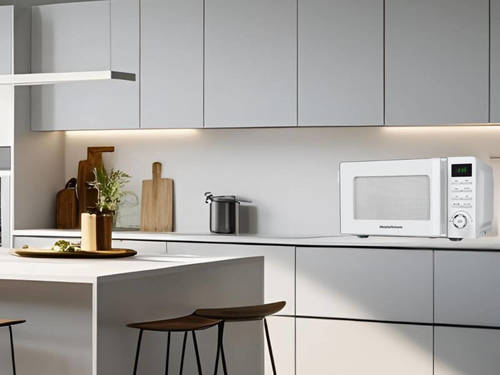 מיקרוגל מורפי ריצ'רדס 20 דיגיטלי עברית לבן Morphy Richards 44575